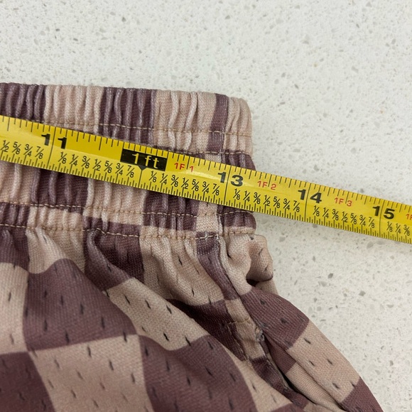 AZVA men’s mesh basketball shorts athletic shorts checkered small - Picture 2 of 4